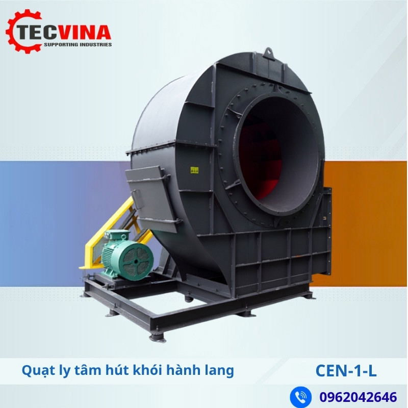 Quạt ly tâm hút khói hành lang CEN-1-L